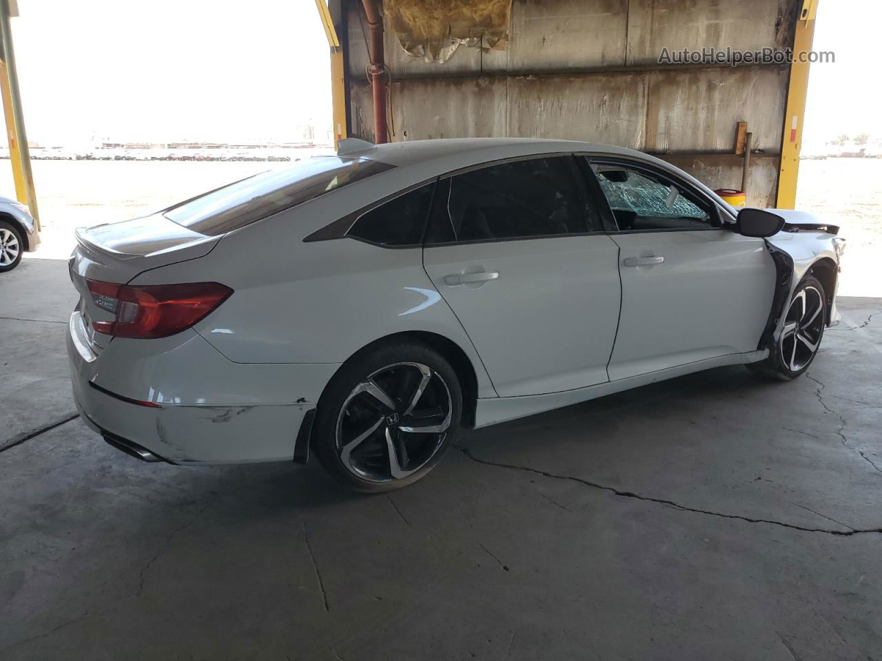 2019 Honda Accord Sport White vin: 1HGCV1F38KA088526