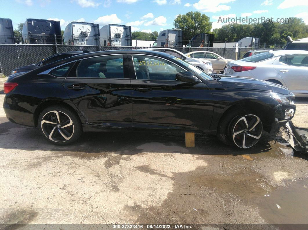 2019 Honda Accord Sedan Sport 1.5t Black vin: 1HGCV1F38KA099624