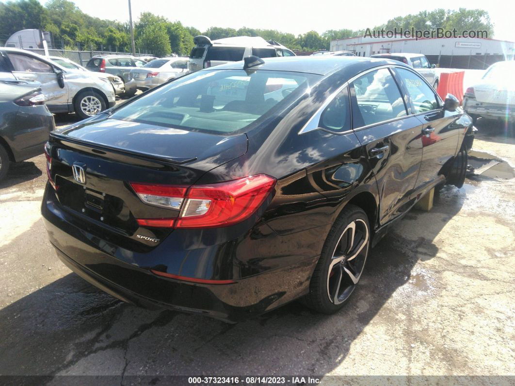 2019 Honda Accord Sedan Sport 1.5t Black vin: 1HGCV1F38KA099624