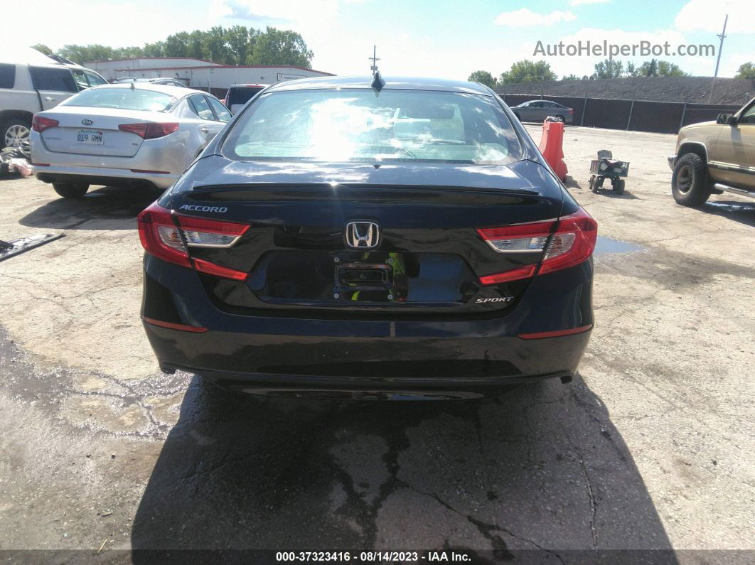 2019 Honda Accord Sedan Sport 1.5t Black vin: 1HGCV1F38KA099624