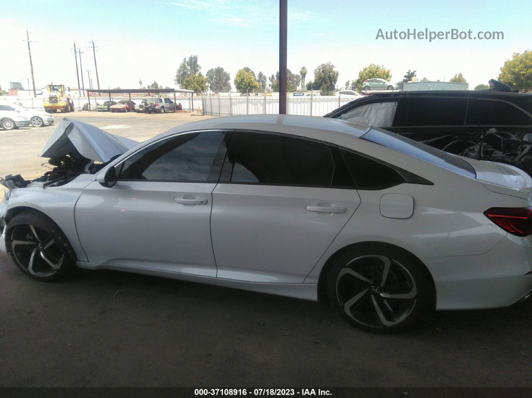 2019 Honda Accord Sport White vin: 1HGCV1F38KA111061