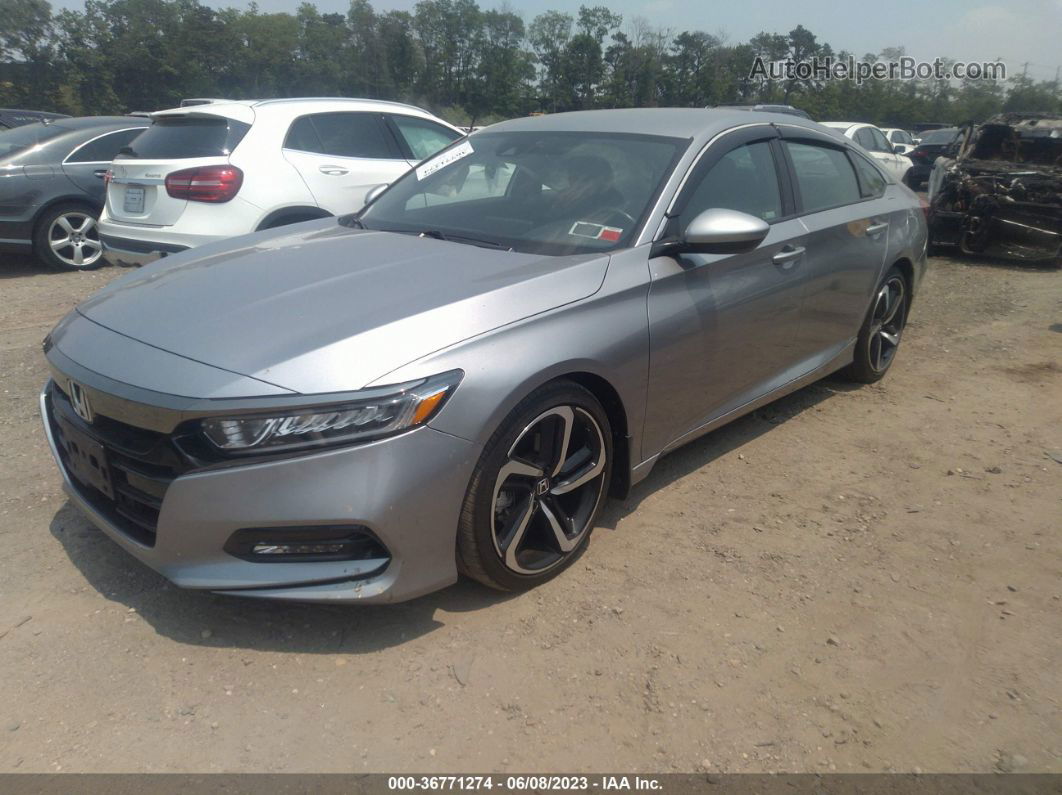 2019 Honda Accord Sedan Sport 1.5t Silver vin: 1HGCV1F38KA115739