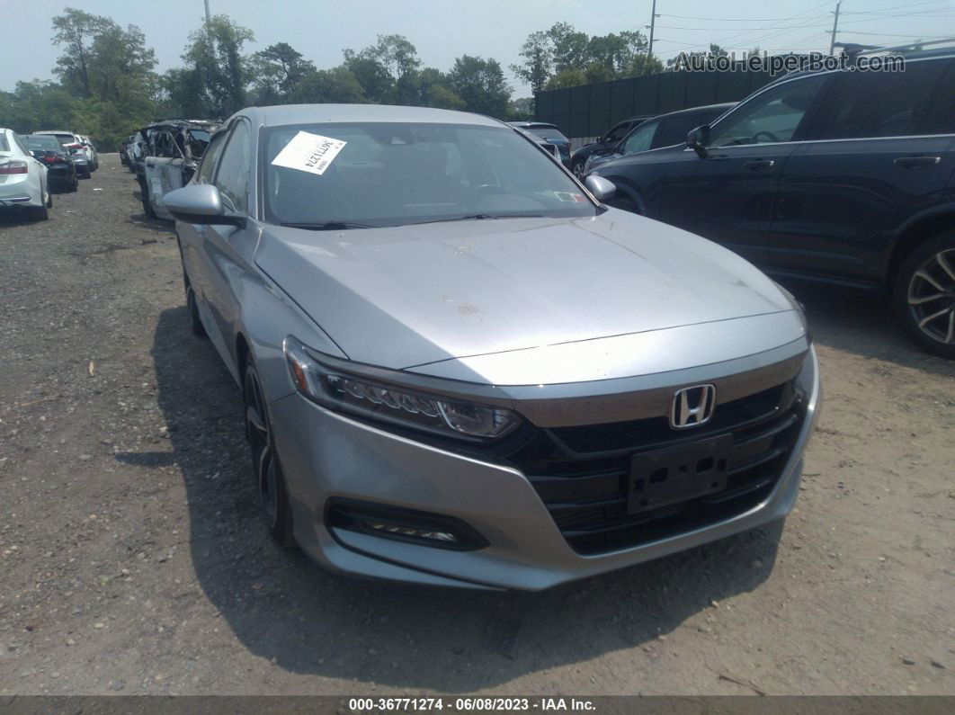 2019 Honda Accord Sedan Sport 1.5t Silver vin: 1HGCV1F38KA115739