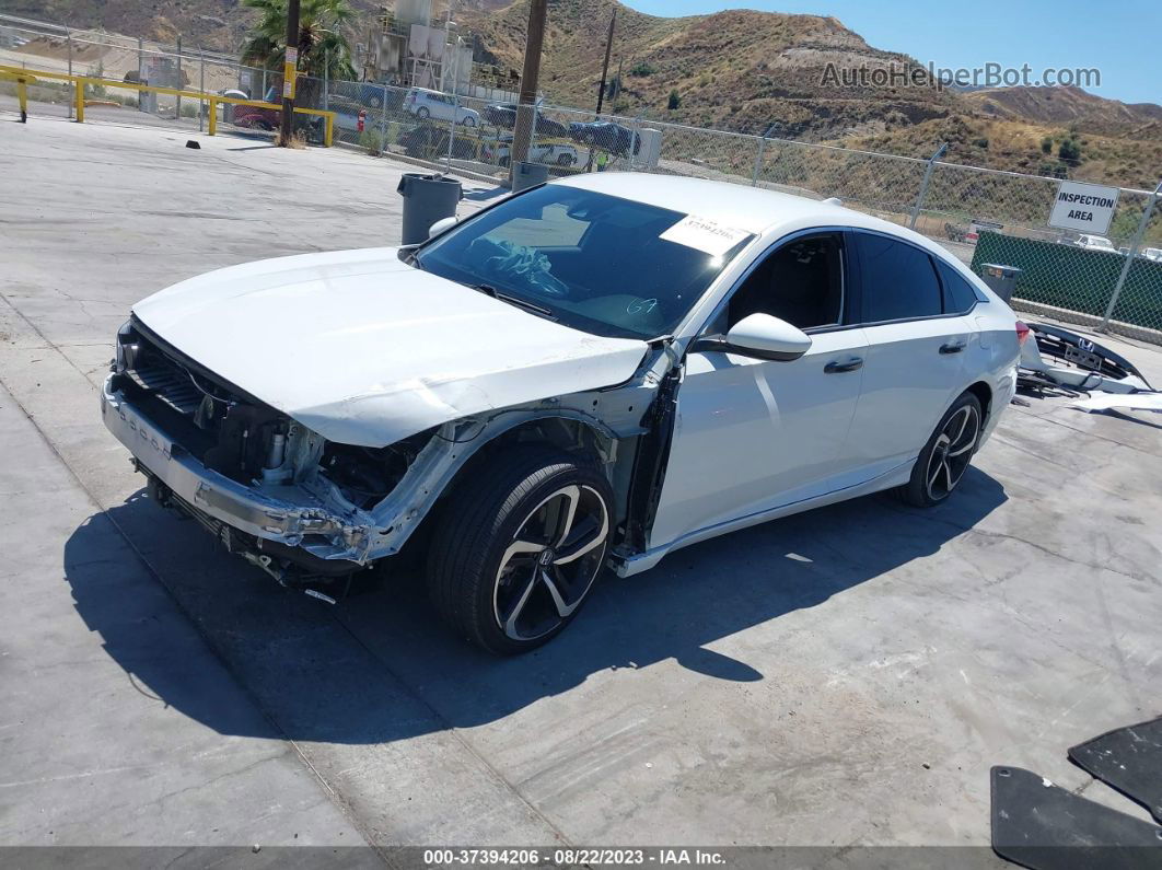 2019 Honda Accord Sedan Sport 1.5t White vin: 1HGCV1F38KA116213