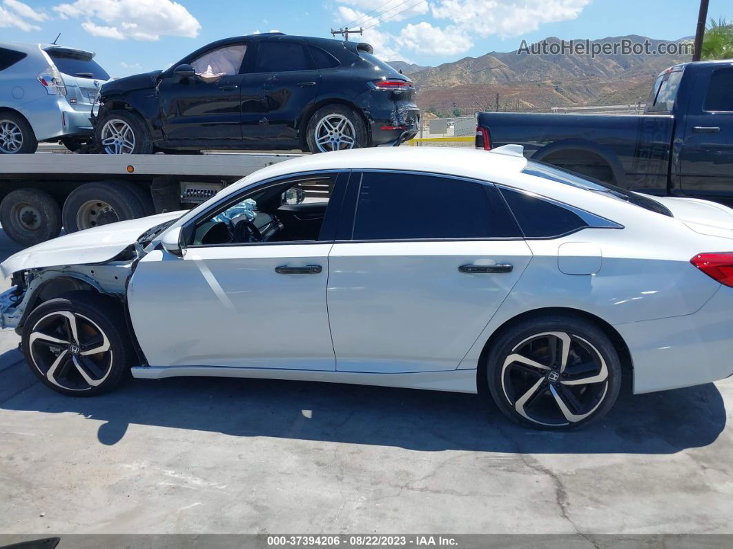 2019 Honda Accord Sedan Sport 1.5t White vin: 1HGCV1F38KA116213