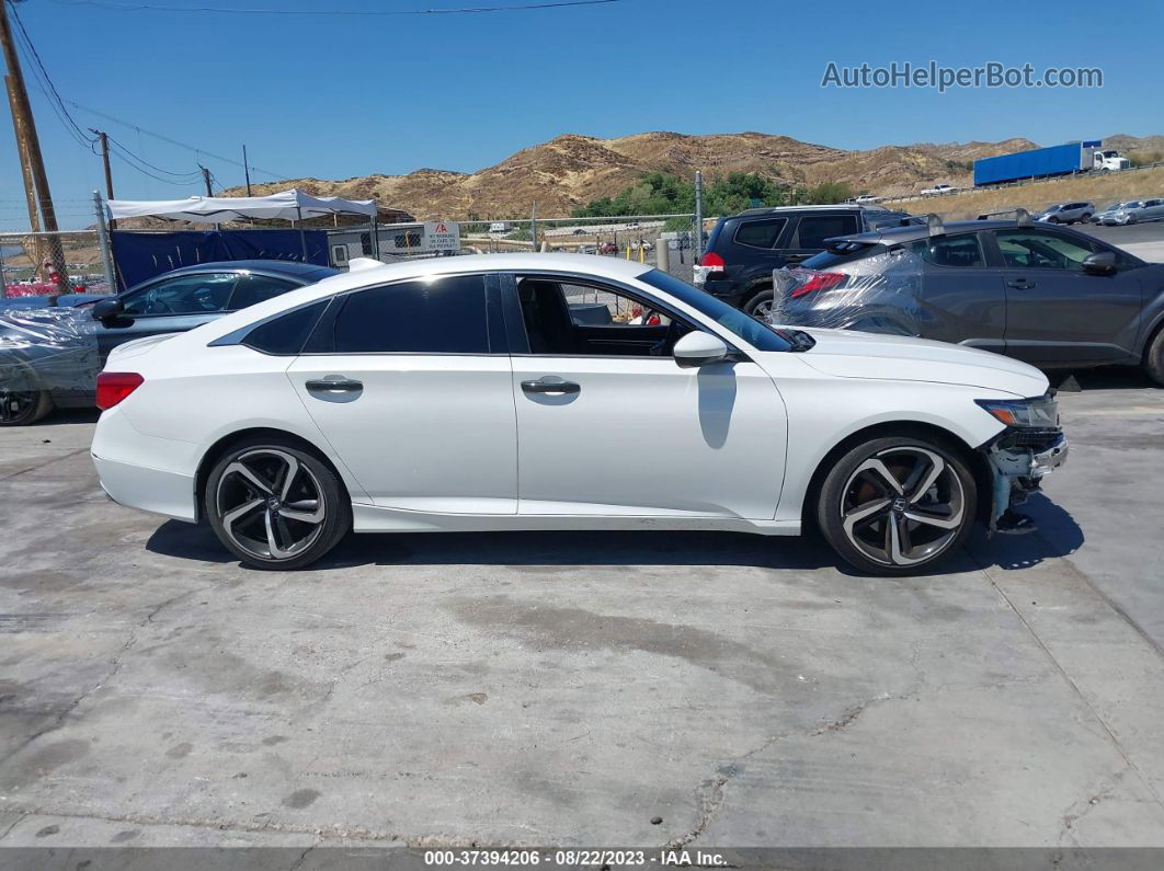 2019 Honda Accord Sedan Sport 1.5t White vin: 1HGCV1F38KA116213