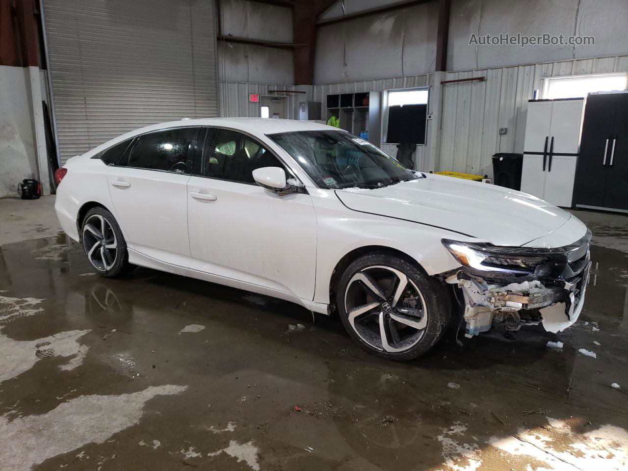 2019 Honda Accord Sport White vin: 1HGCV1F38KA118947