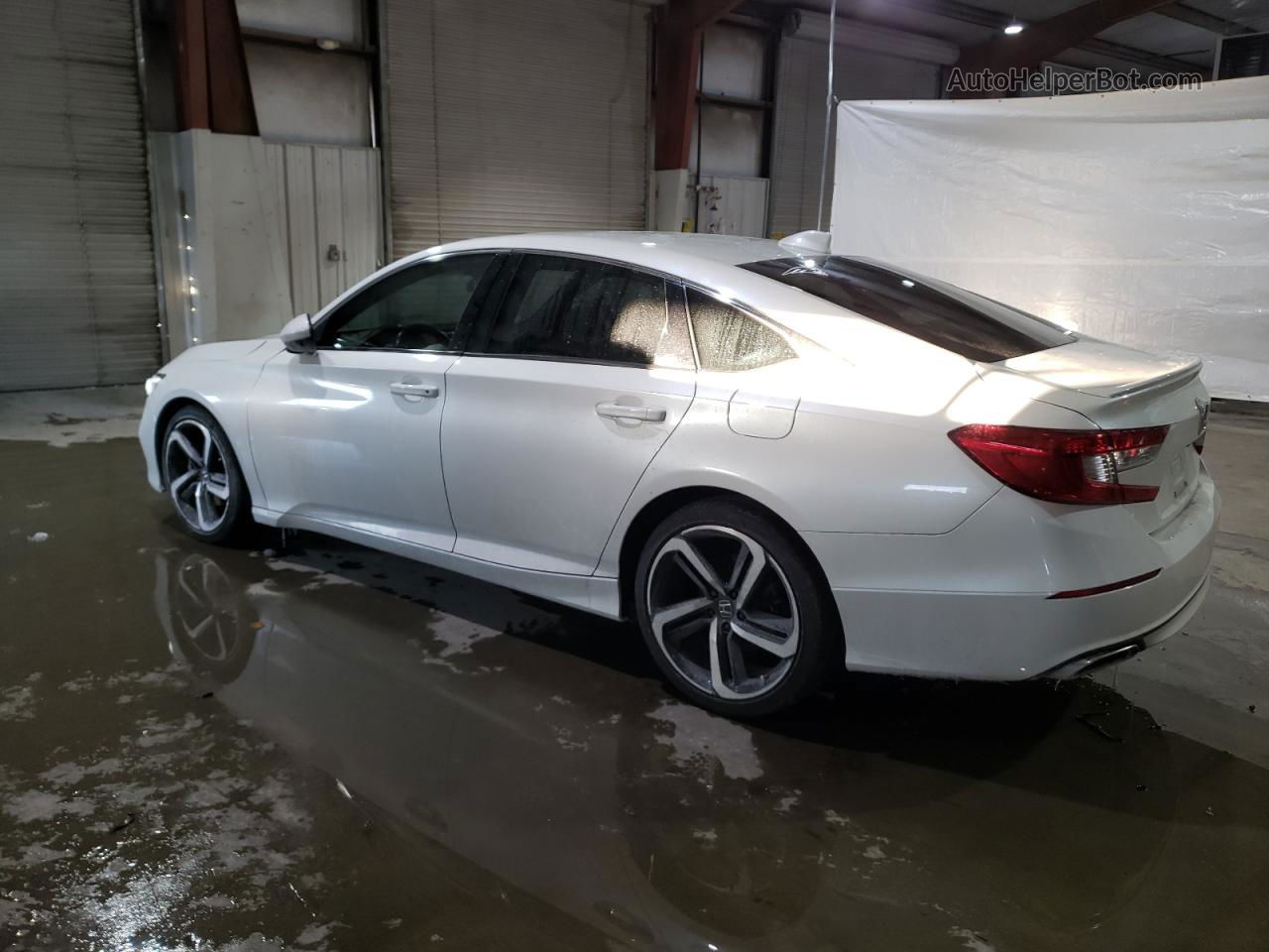 2019 Honda Accord Sport White vin: 1HGCV1F38KA118947