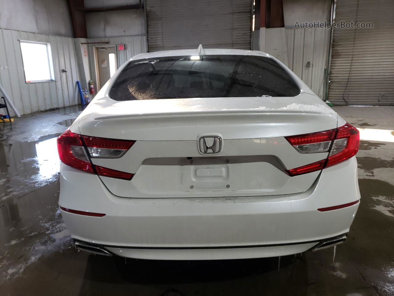 2019 Honda Accord Sport White vin: 1HGCV1F38KA118947