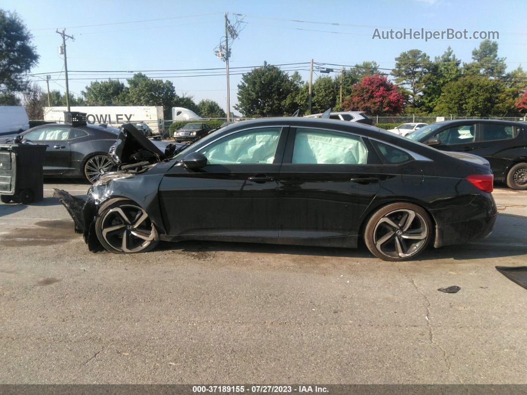 2019 Honda Accord Sedan Sport 1.5t Black vin: 1HGCV1F38KA143461