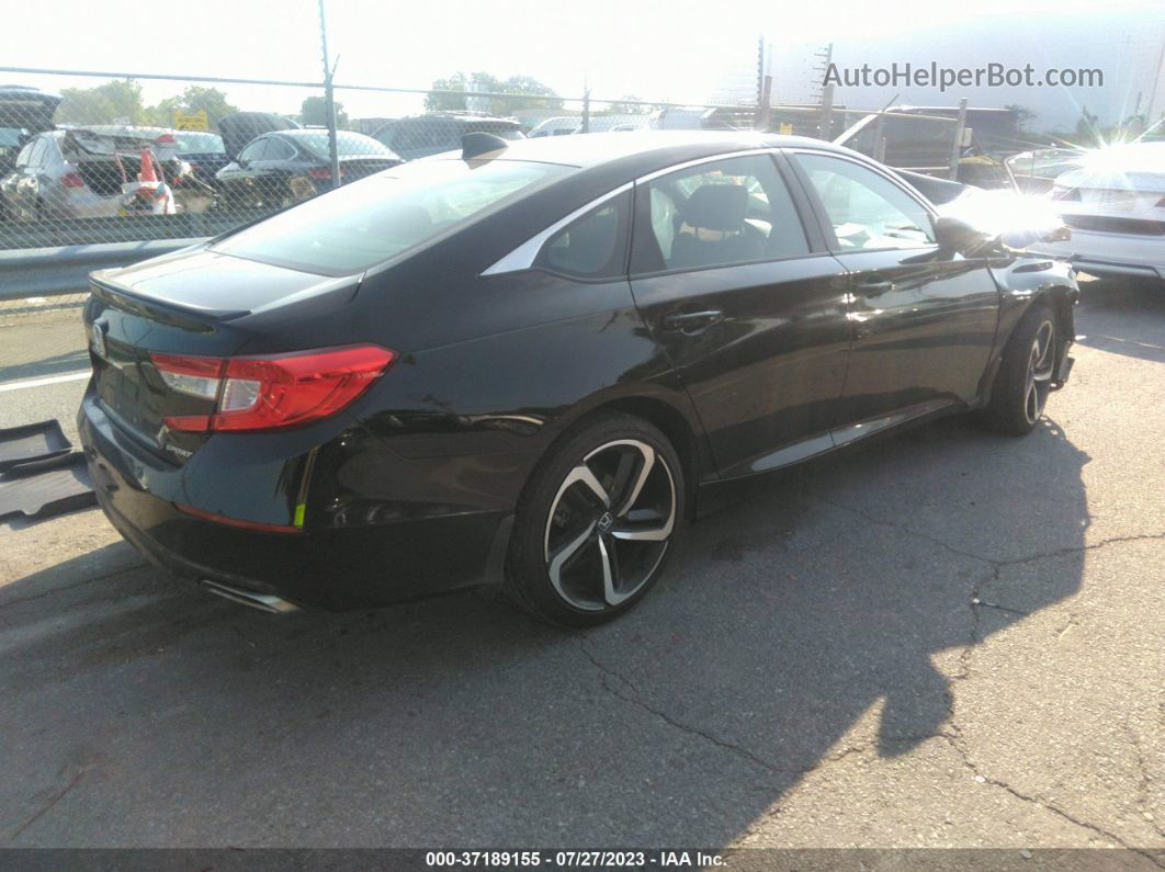 2019 Honda Accord Sedan Sport 1.5t Black vin: 1HGCV1F38KA143461