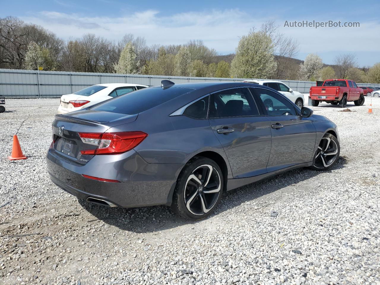 2019 Honda Accord Sport Blue vin: 1HGCV1F38KA162835