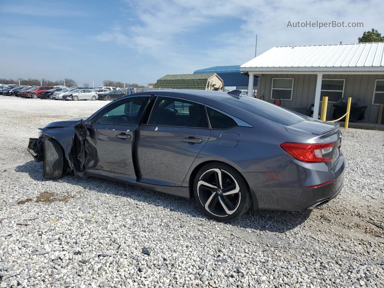 2019 Honda Accord Sport Blue vin: 1HGCV1F38KA162835