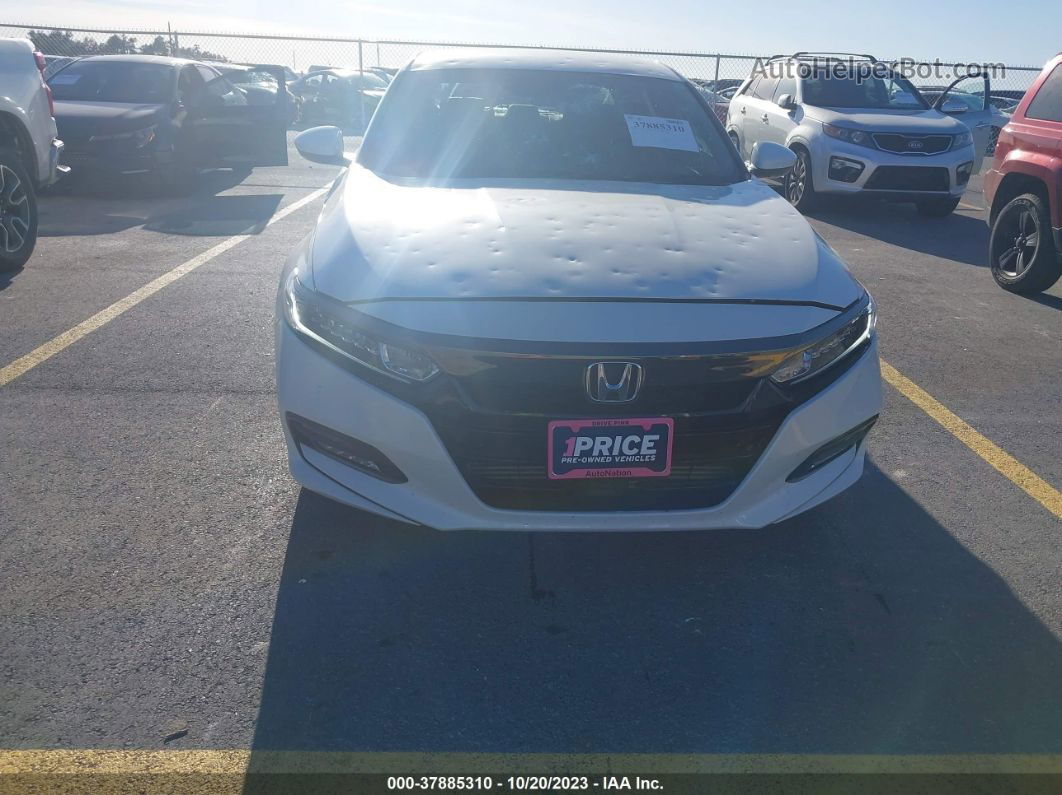 2019 Honda Accord Sport White vin: 1HGCV1F38KA175648