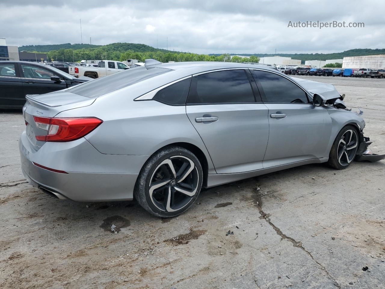 2020 Honda Accord Sport Silver vin: 1HGCV1F38LA009731