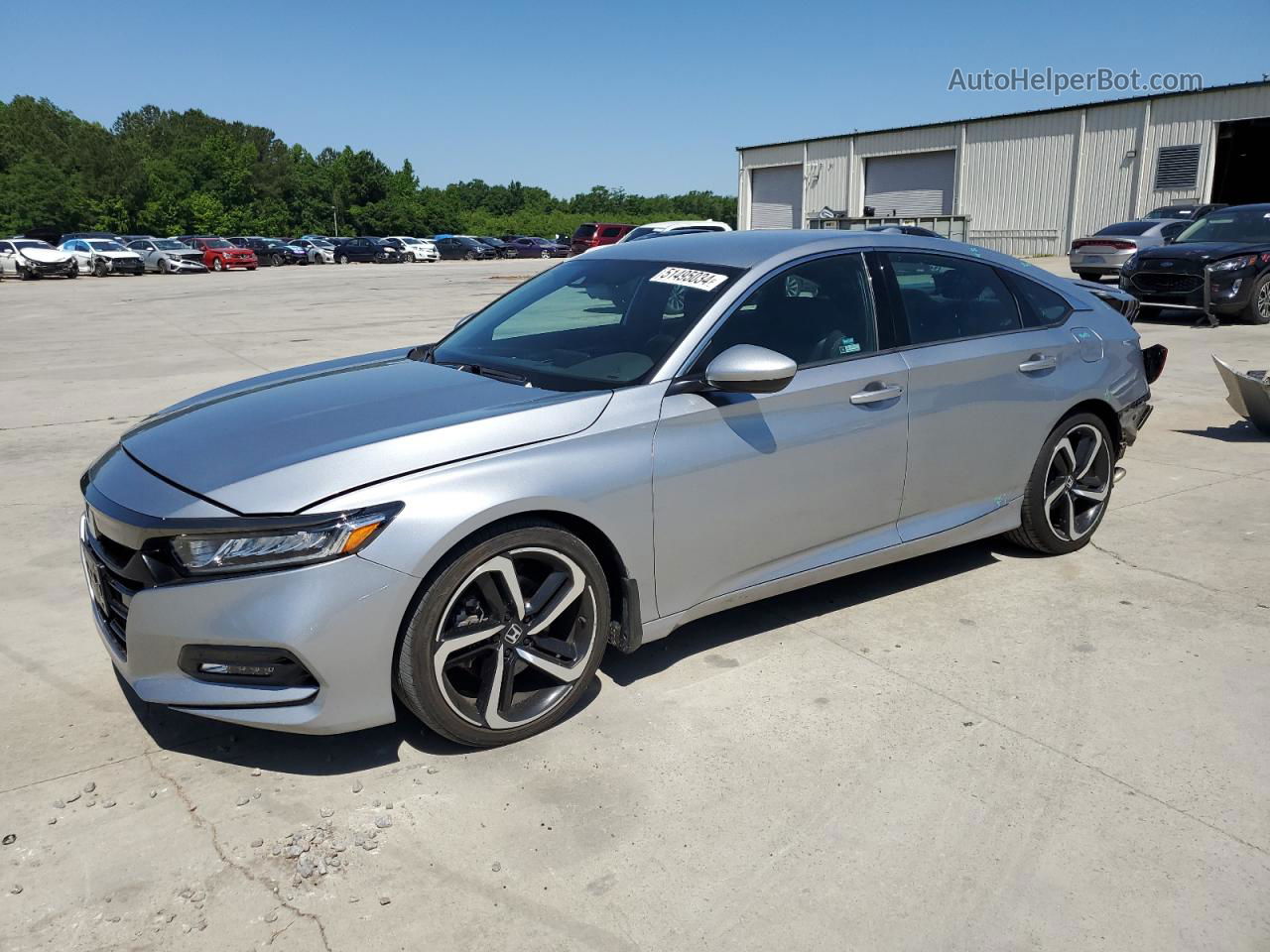 2020 Honda Accord Sport Silver vin: 1HGCV1F38LA030370