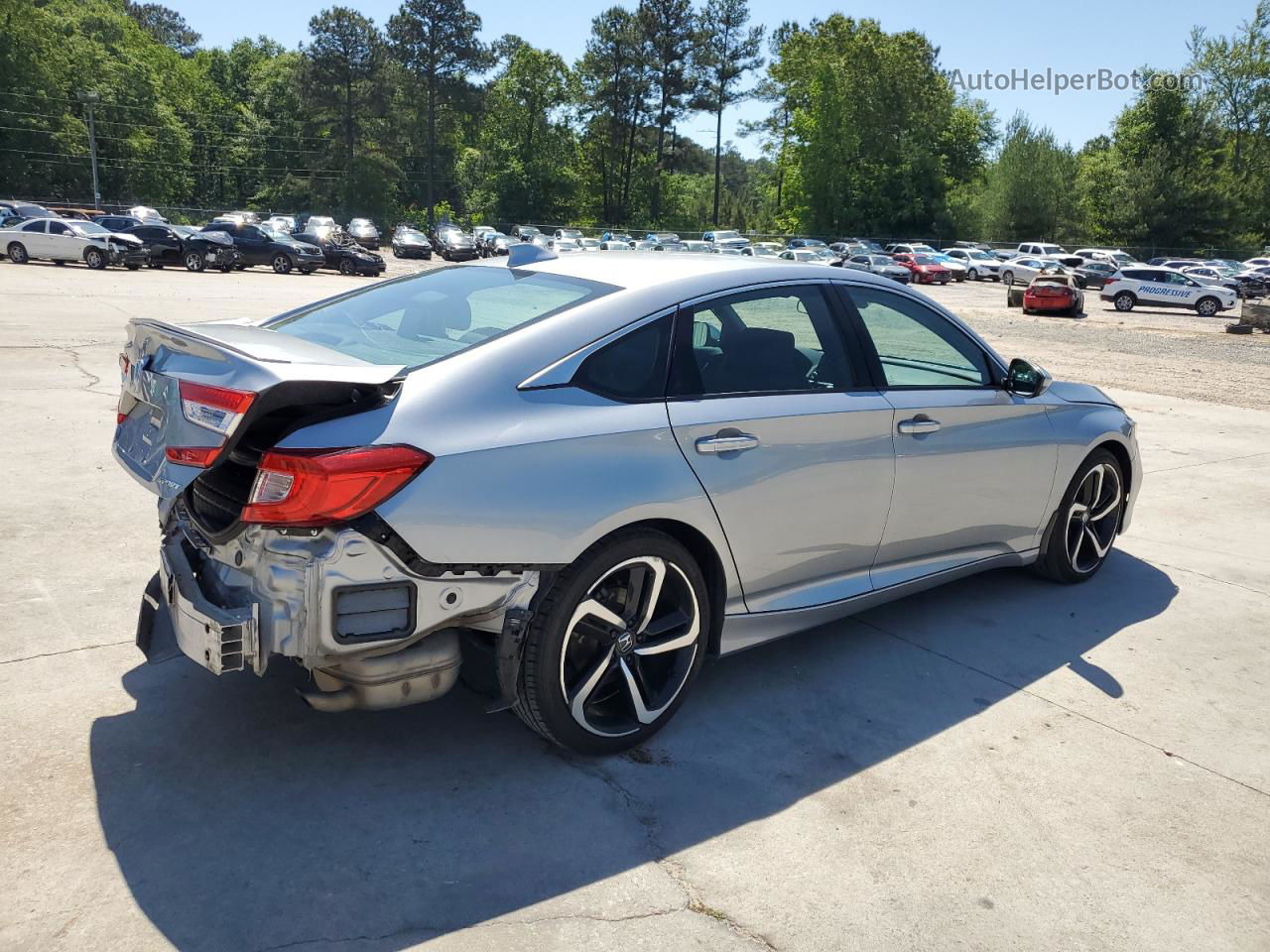 2020 Honda Accord Sport Silver vin: 1HGCV1F38LA030370