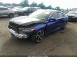 2020 Honda Accord Sedan Sport Blue vin: 1HGCV1F38LA048657