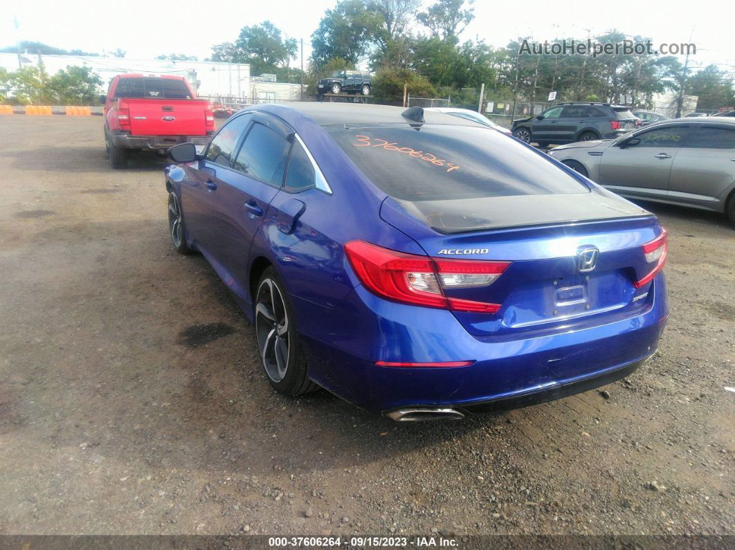 2020 Honda Accord Sedan Sport Blue vin: 1HGCV1F38LA048657