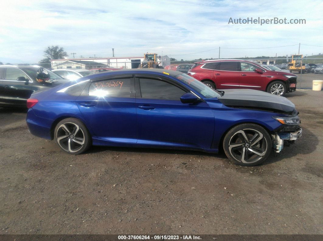 2020 Honda Accord Sedan Sport Blue vin: 1HGCV1F38LA048657