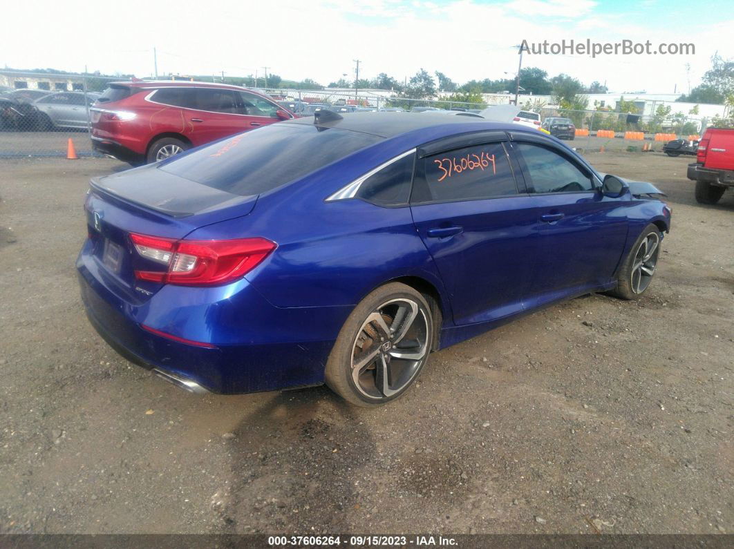 2020 Honda Accord Sedan Sport Blue vin: 1HGCV1F38LA048657