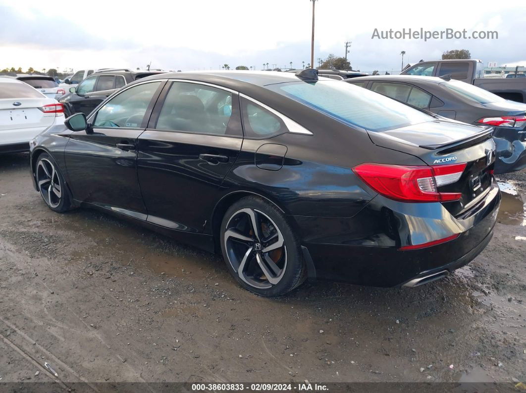 2020 Honda Accord Sport Черный vin: 1HGCV1F38LA051056