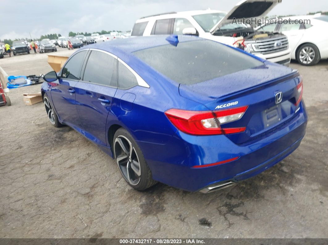 2020 Honda Accord Sport Blue vin: 1HGCV1F38LA057326