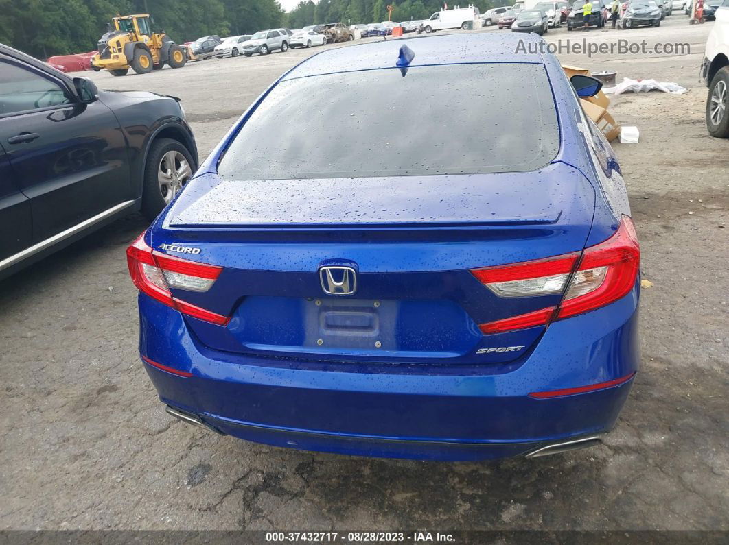 2020 Honda Accord Sport Blue vin: 1HGCV1F38LA057326