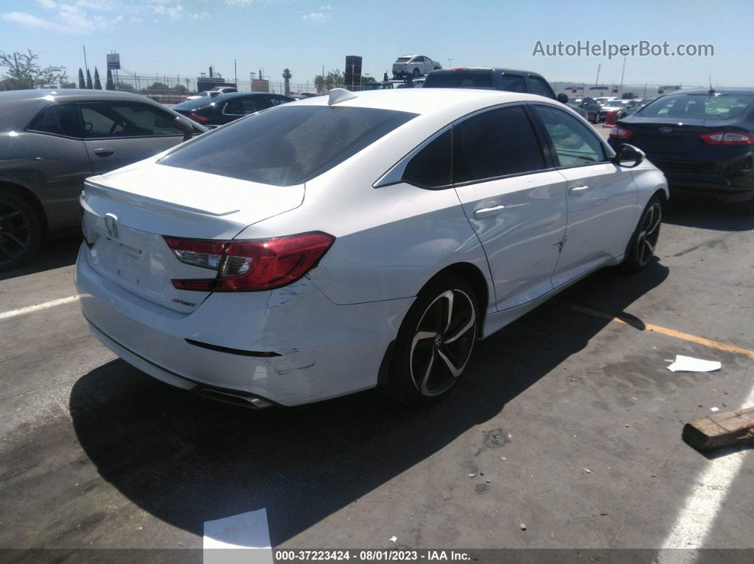 2020 Honda Accord Sedan Sport White vin: 1HGCV1F38LA071291