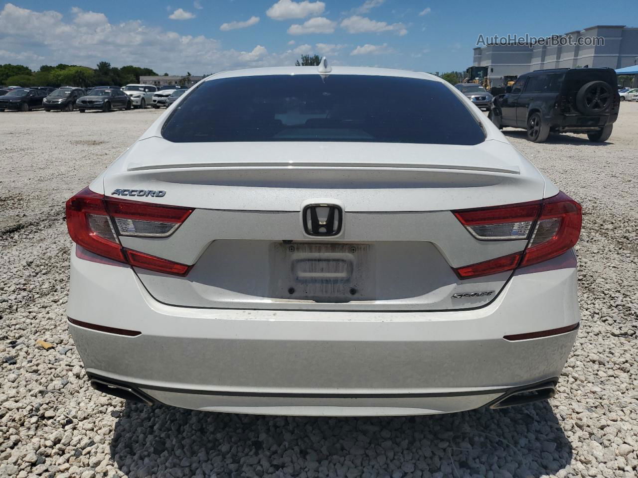 2020 Honda Accord Sport White vin: 1HGCV1F38LA090357