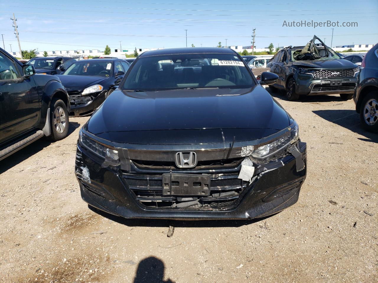 2020 Honda Accord Sport Черный vin: 1HGCV1F38LA122983