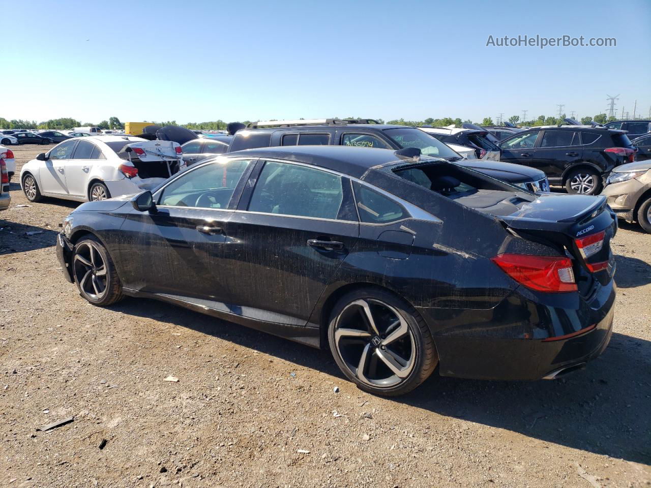 2020 Honda Accord Sport Black vin: 1HGCV1F38LA122983