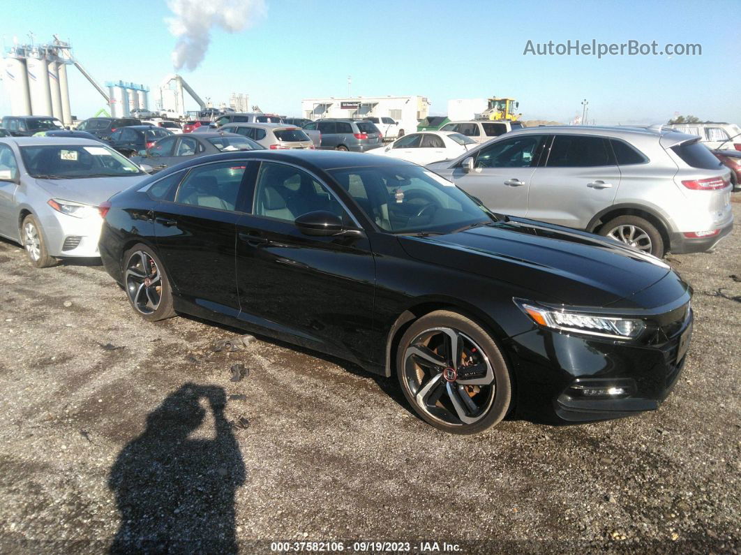 2020 Honda Accord Sport Black vin: 1HGCV1F38LA146944