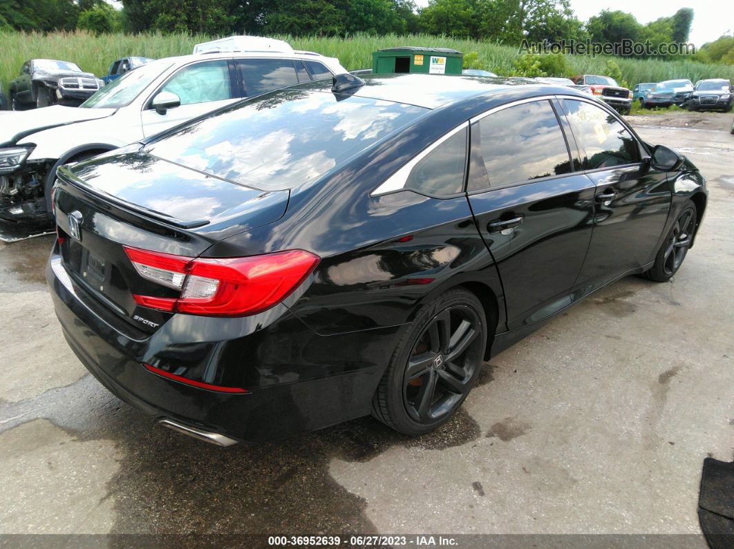 2018 Honda Accord Sedan Sport 1.5t Black vin: 1HGCV1F39JA150871