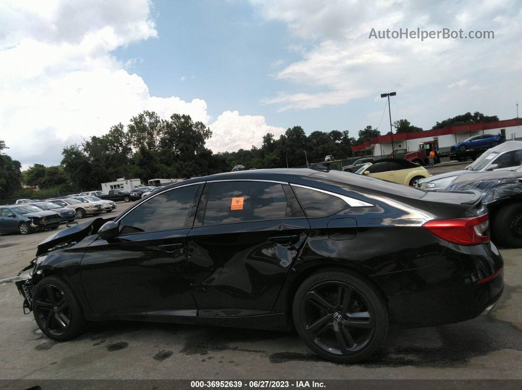 2018 Honda Accord Sedan Sport 1.5t Black vin: 1HGCV1F39JA150871