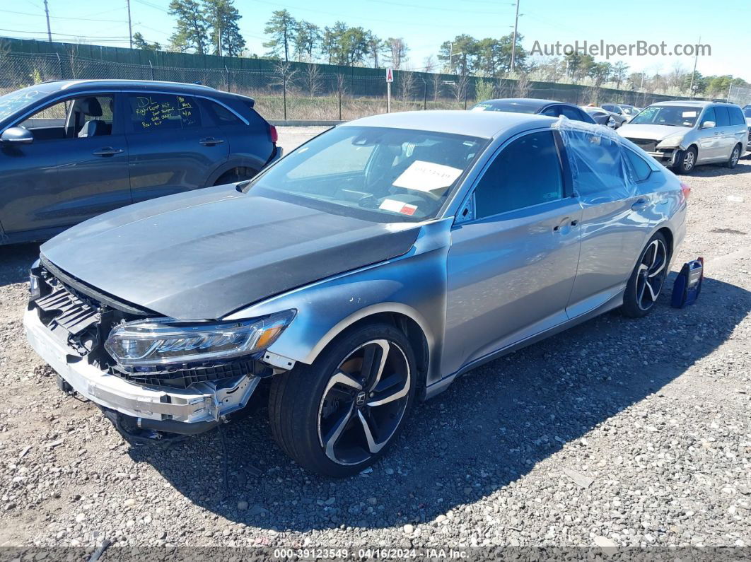 2018 Honda Accord Sport Silver vin: 1HGCV1F39JA154581