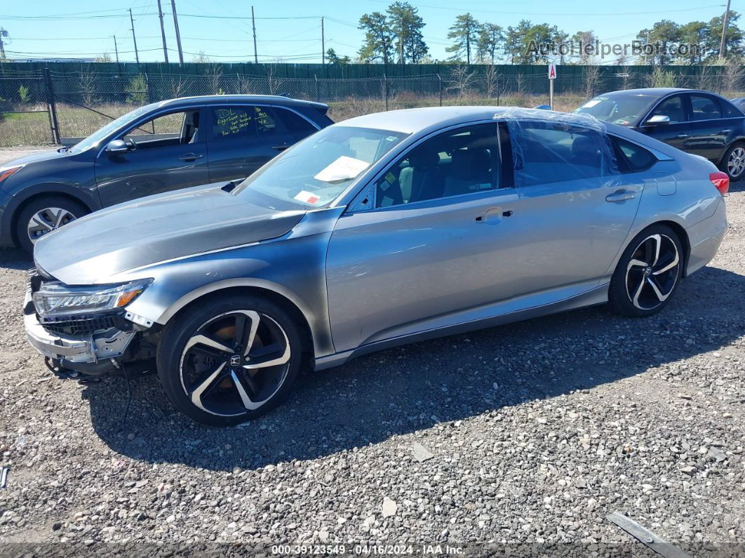 2018 Honda Accord Sport Silver vin: 1HGCV1F39JA154581