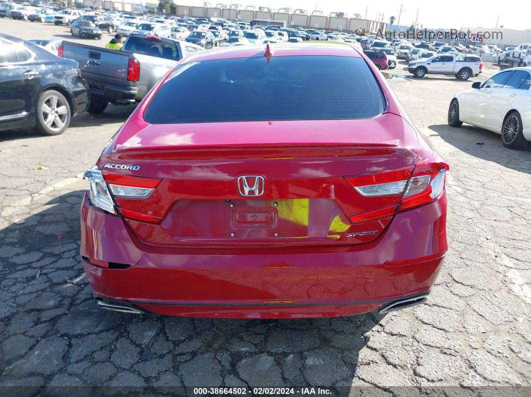 2018 Honda Accord Sport Red vin: 1HGCV1F39JA164656