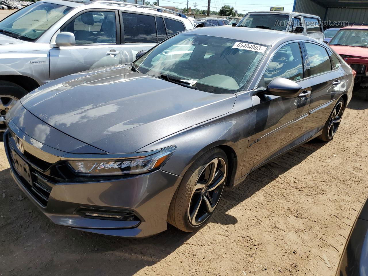 2018 Honda Accord Sport Gray vin: 1HGCV1F39JA177276