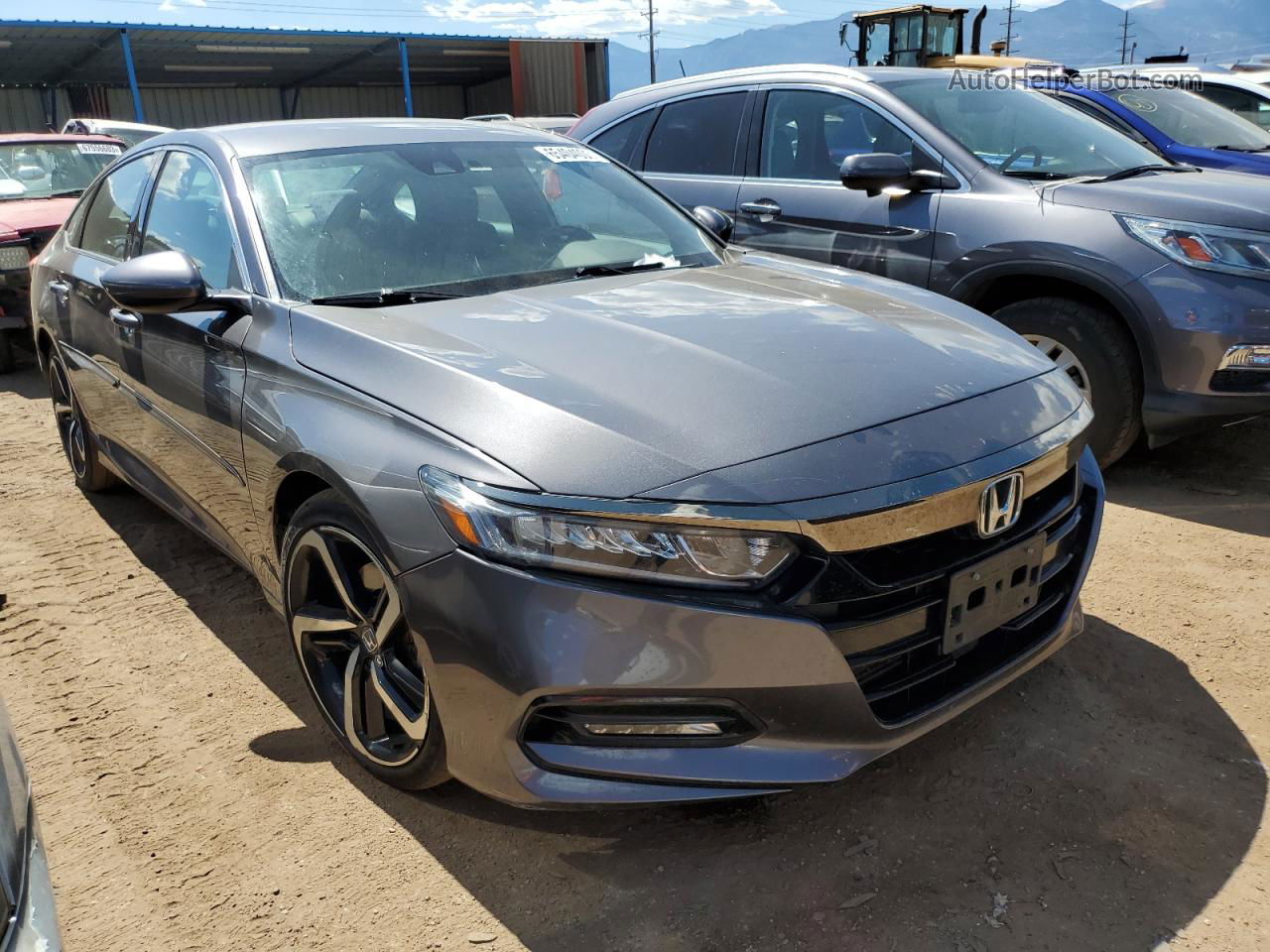 2018 Honda Accord Sport Gray vin: 1HGCV1F39JA177276