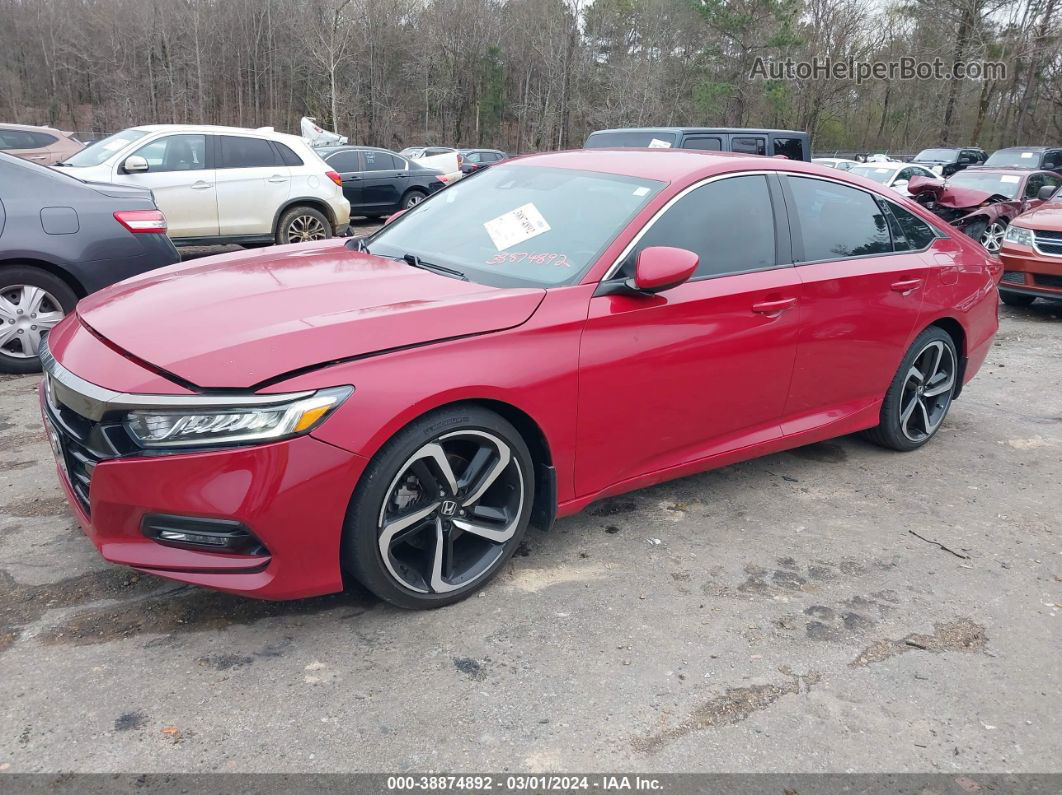 2018 Honda Accord Sport Красный vin: 1HGCV1F39JA182400