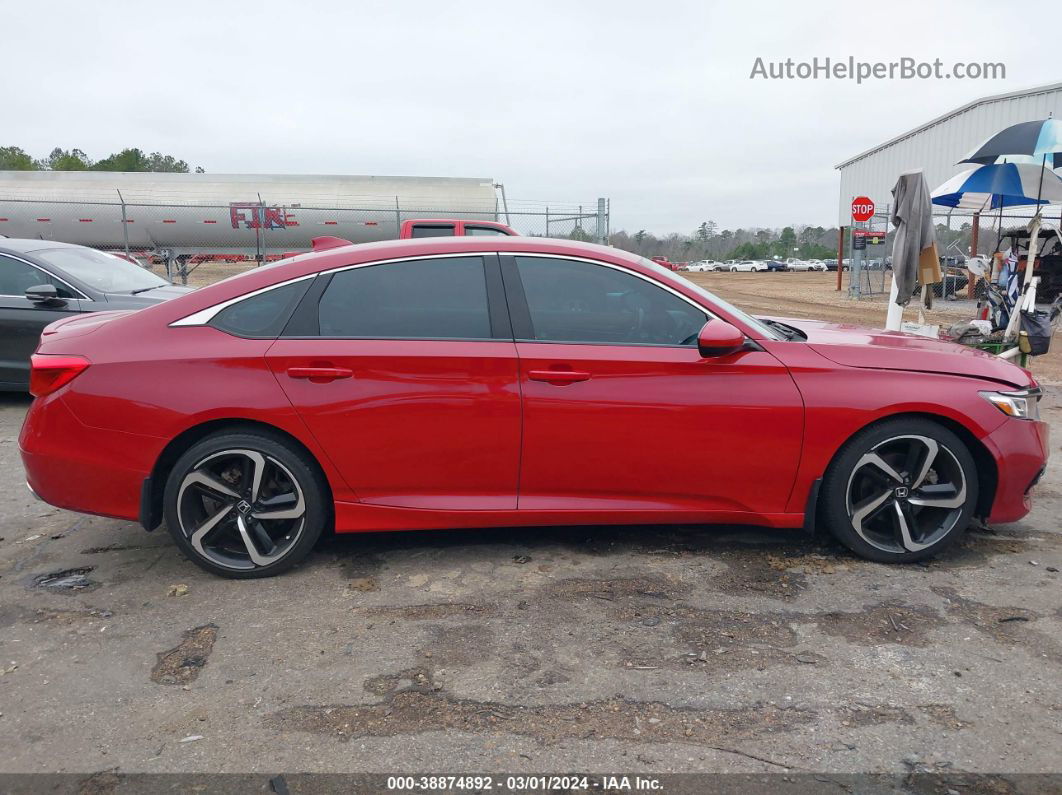 2018 Honda Accord Sport Red vin: 1HGCV1F39JA182400