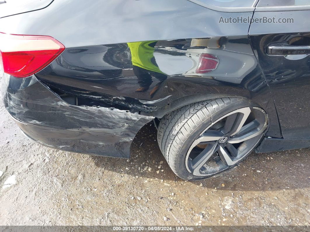 2018 Honda Accord Sport Black vin: 1HGCV1F39JA186852