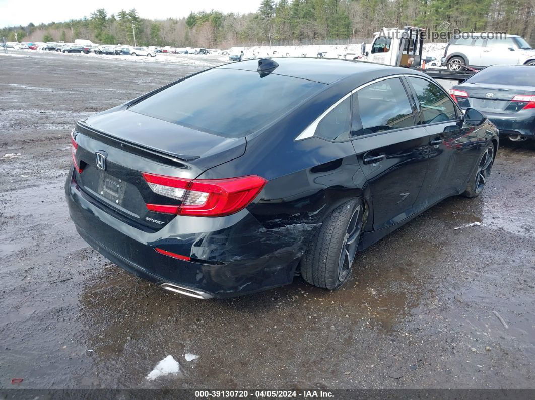 2018 Honda Accord Sport Black vin: 1HGCV1F39JA186852