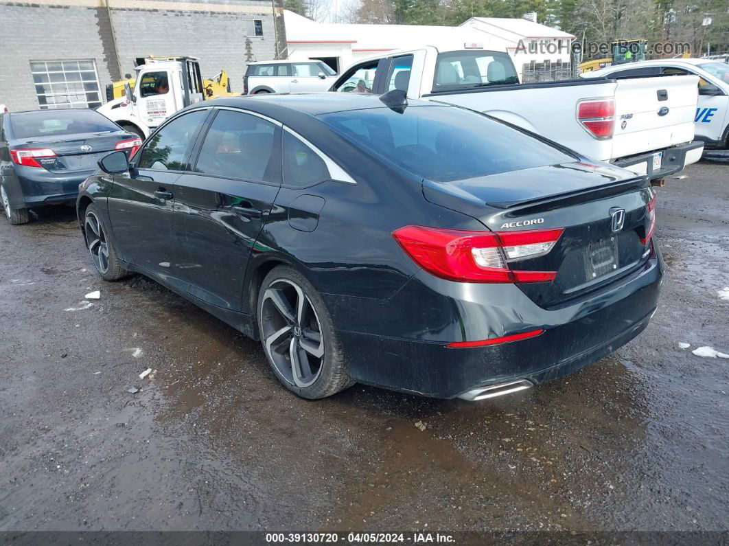 2018 Honda Accord Sport Black vin: 1HGCV1F39JA186852