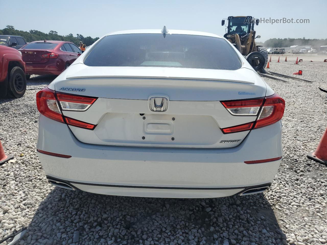 2018 Honda Accord Sport White vin: 1HGCV1F39JA193123