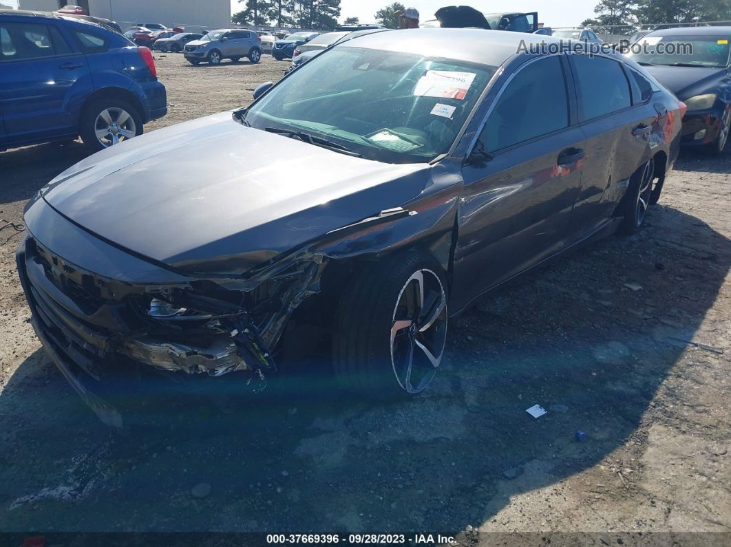 2018 Honda Accord Sport Gray vin: 1HGCV1F39JA197575