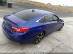 2018 Honda Accord Sedan Sport 1.5t Blue vin: 1HGCV1F39JA210308