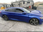 2018 Honda Accord Sedan Sport 1.5t Blue vin: 1HGCV1F39JA210308