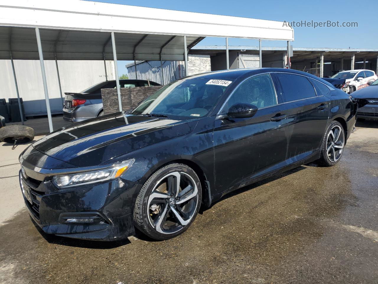 2018 Honda Accord Sport Black vin: 1HGCV1F39JA224323